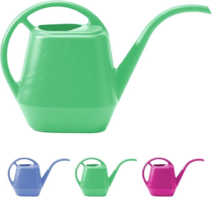 Bloem Aqua Rite 56 Fl Oz (.44 Gallon) Mint Green Resin Watering Can for Indoor and Outdoor Use