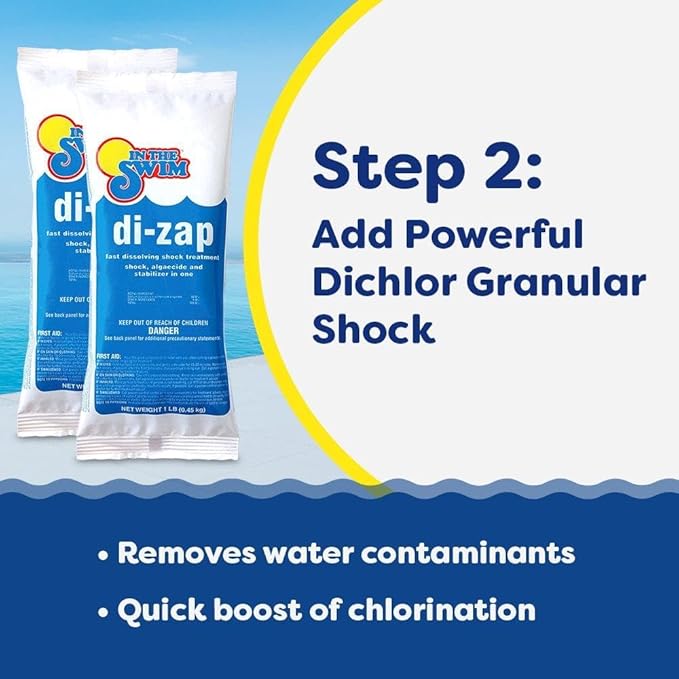 In The Swim Pool Deluxe Opening Chemical Start Up Kit and Spring Pill - Above Ground and In-Ground Swimming Pools - Up to 15,000