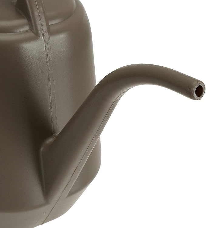 Fasmov Plastic Watering Can, 1-Gallon, Deep Gray