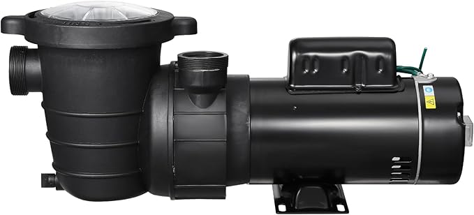 VEVOR Above Ground Pool Pump, 1.5HP/0.35HP, Dual Speed Swimming Pool Pump, High 110 GPM 54 ft Lift, Low 52 GPM 14 ft Lift, 110V 3450 RPM with Strainer Basket, 122°F Max Water Temp, for Hot Tubs Spas