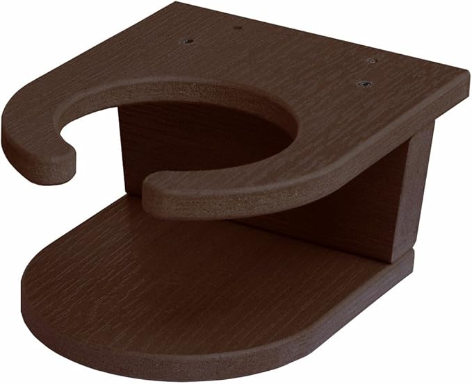 highwood Screw-On Cup Holder for Adirondack Chairs, Weathered Acorn
