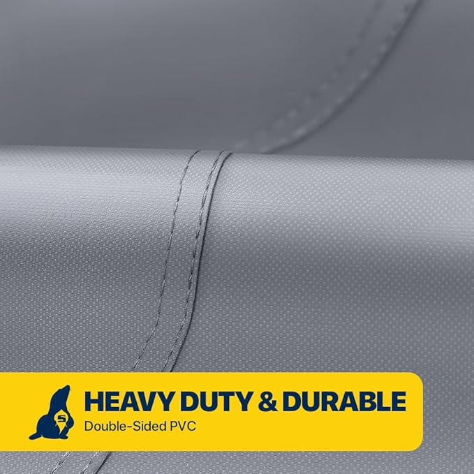 Seal Skin Covers Waterproof Adirondack Chair Cover, Heavy Duty Outdoor Furniture Cover with Drawstring, Buckles, Air Vent, Durable Fabric (Gray, 40"W x 37"D x 30"H)