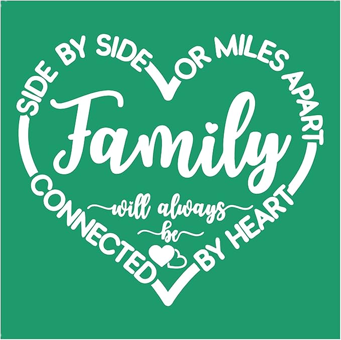 JAJADO Silk Screen Transfers Reusable Self Adhesive Stencils Inspirational Family Home Decor Silk Stencils for Painting on T-Shirt Fabric, Ceramic, DIY Wood Signs Farmhouse Decoration