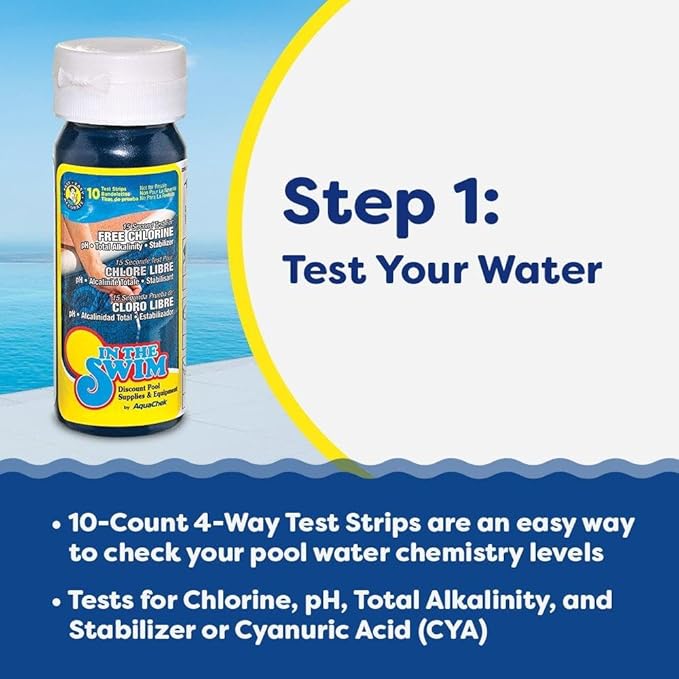 In The Swim Pool Deluxe Opening Chemical Start Up Kit - Above Ground and In-Ground Swimming Pools - Up to 15,000 White