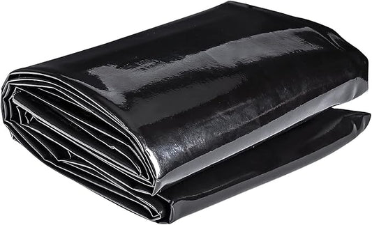 ToLanbbt Pond Liner 10 x 13 Ft, 20 Mil HDPE UV Resistant Preformed Pond Liner Easy Cutting, Underlayment for Fountain, Waterfall, Koi Pondsand Water Garden (Black)