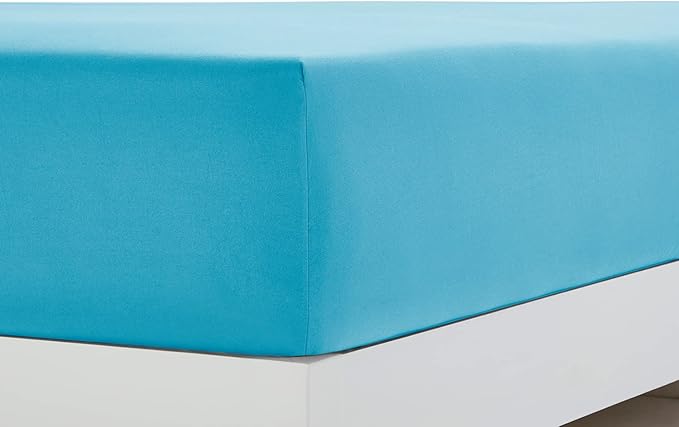Clara Clark Bed Sheets, Premier 1800 Series 4 Piece Bed Sheet Set, Deep Pocket, Wrinkle, Fade, Stain Resistant, Luxury Soft Bedding Sheets & Pillowcases, Queen, Beach Blue