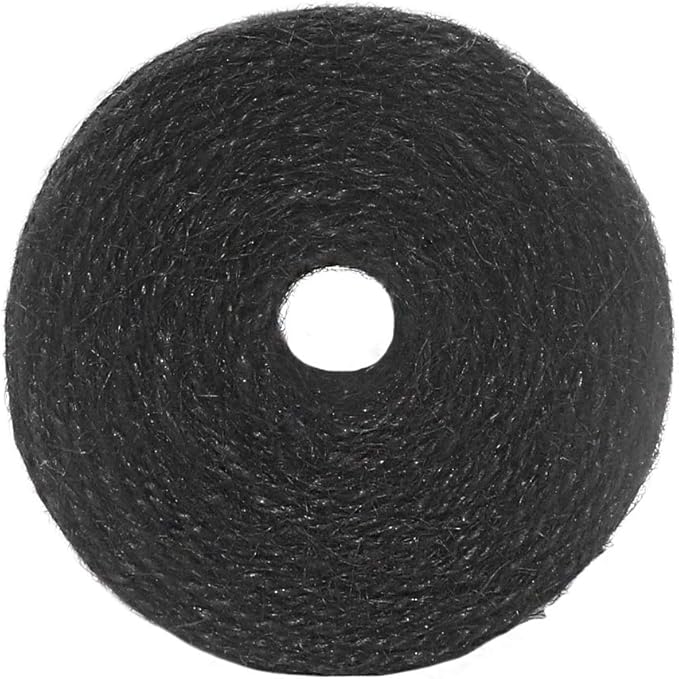 Vivifying 656 Feet Black Jute Twine, Natural 2mm Jute Cord for Crafts, Halloween Wrapping, Garden (Black)
