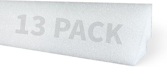Blue Wave 48-in Peel and Stick Above Ground Pool Cove – Durable HDPE Foam Strips for Protecting Vinyl Liners – Made with Adhesive Backing for Easy and Secure Installation - 26-Pack, White