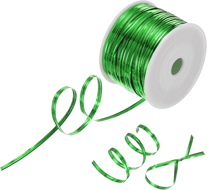 Metal Twist Ties, 100 Yards Metallic Twists Tie Bread Twisty-Ties for Party Decoration/Garden Plant/Gift Wrapping Bag/Cake/Pops Candy/Bakery Bags [Green]