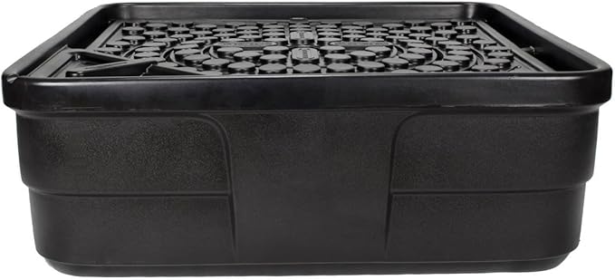 Aquascape AquaBasin 45 Fountain and Water Feature Basin for Landscape and Garden, 98 Gallon, Black, 78224