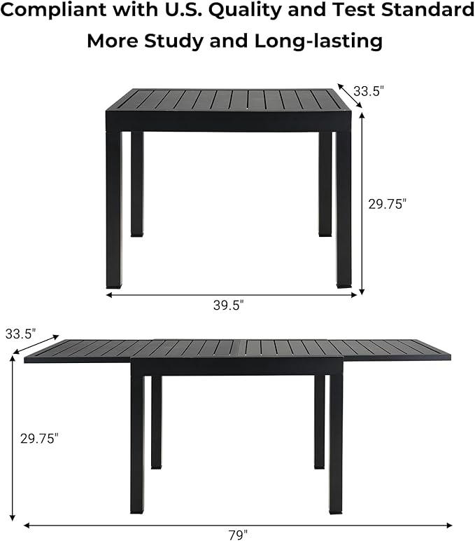 Grand patio 7-Piece Outdoor Dining Set for 6 with 1 Rectangle Expandable Table for 4-6 Person, Metal Woven Wicker Swivel Patio Chairs with Thickened Cushions for Yard, Poolside, Deck (Brown)