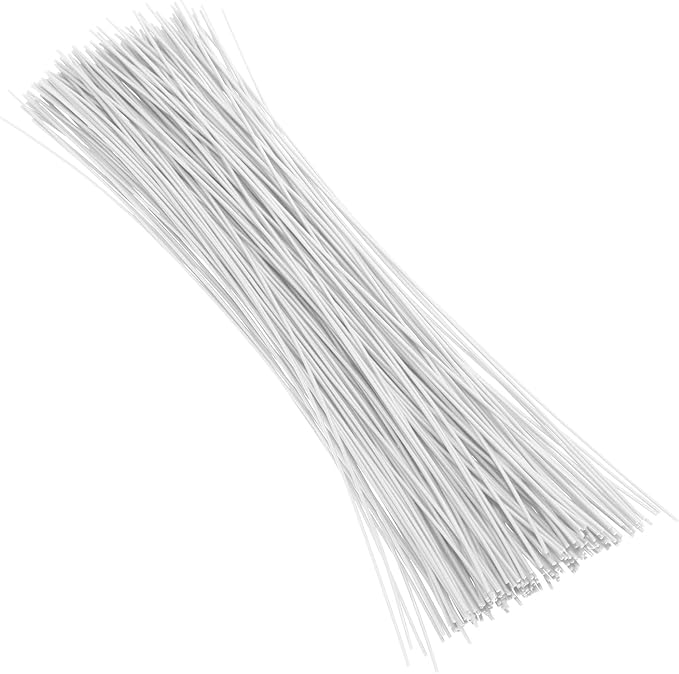 Tupalizy 8 Inch Reusable Cable Ties Wire Twist Ties Garden Twine for Plastic Bags Electronics Cords Organizing Gardening Vines Climbing Plants Halloween Christmas Holiday Decors Crafts, 200PCS, White