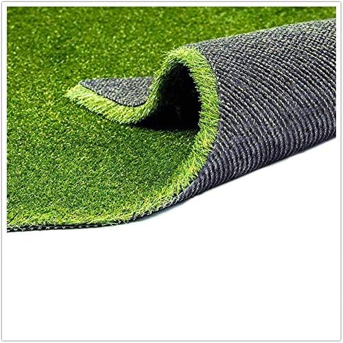 Artificial Grass Turf, 0.8" Pile Height Realistic Synthetic Grass, Drainage Holes Indoor Outdoor Pet Faux Grass Astro Rug Carpet for Garden Backyard Patio Balcony