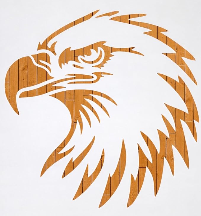 Eagle Stencil Template – Bold Reusable Bird Stencil for Patriotic Designs, Painting, Crafts and DIY Projects (3 Pcs Set)