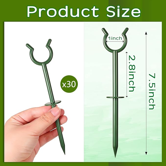 Taiyin 3/4'' Garden Hose Holder Brackets Garden Guide Holder Decorative Outdoor Guide Stakes Support Spike Plant Tool to Keep Off Lawn for Yard