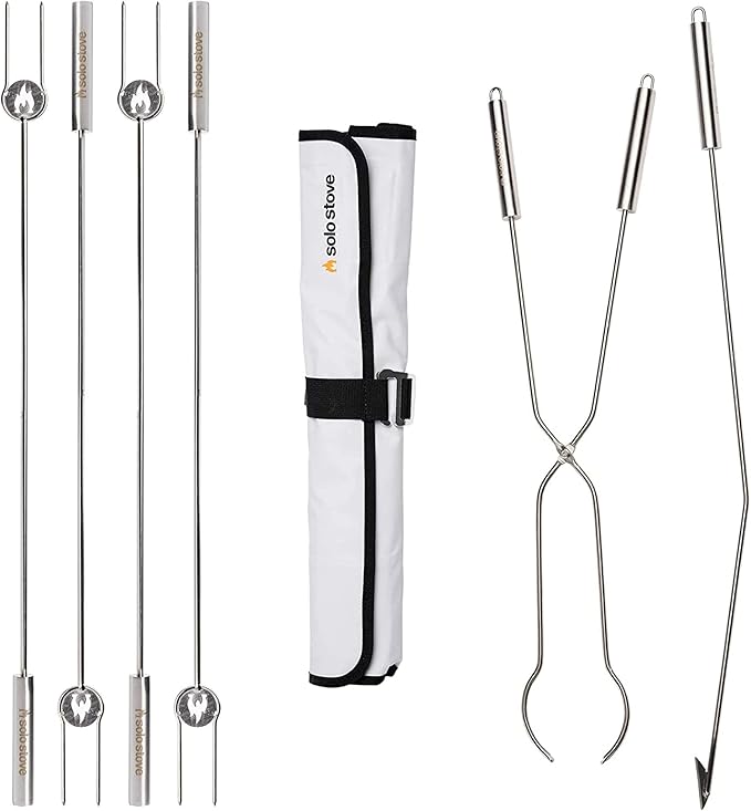 Solo Stove Roasting Sticks and Fire Pit Poker - Firewood Accessories for Outdoor and RV Fire Pits