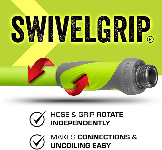 Flexzilla Garden Lead-in Hose with SwivelGrip, 5/8 in. x 3 ft., Lightweight All-Weather Water Hose, Durable and Flexible, Leak-Free Connections