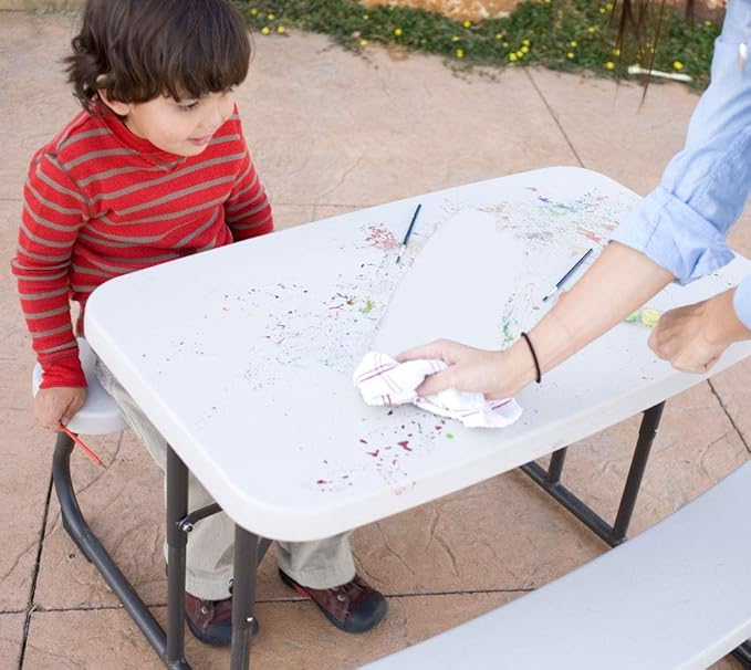 LIFETIME 280094 Kid's Picnic Table, Size 1, Almond