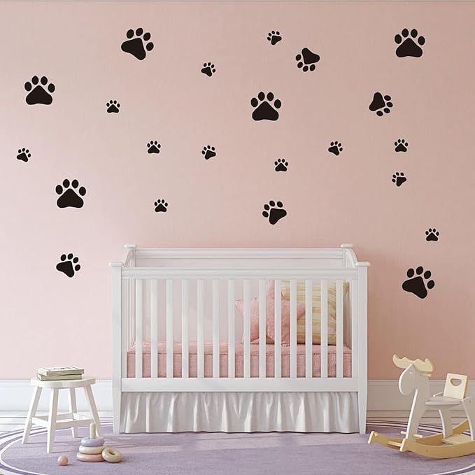 8 PCS Dog Paw Stencils, Animal Paw Paint Stencil Reusable Templates for Painting on Wood, 8 Sizes Bear Paw Plastic Stencils Set for Paper Art Fabric Tile Wall Room Home DIY Craft Decoration