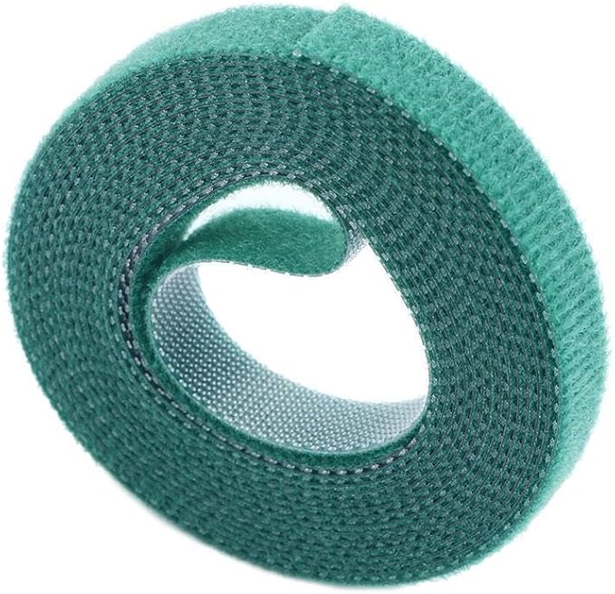 Kopida Green Plant Ties 3 Rolls Green Garden Twine Plant Ties Nylon Plant Bandage Garden Hook Loop Bamboo Cane Wrap Support DIY Home Garden Accessories