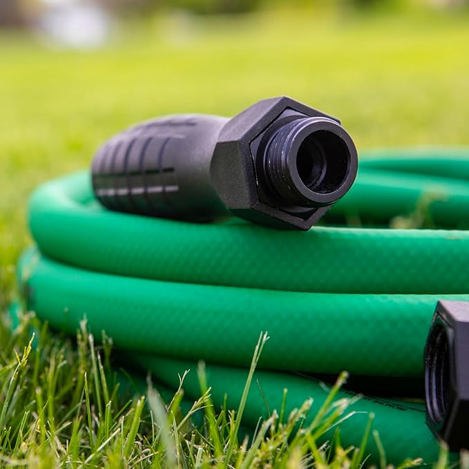 Flexzilla Colors SwivelGrip Garden Hose 5/8 in. x 5 ft., Lightweight All-Weather Water Hose, Durable and Flexible, Leak-Free Connections, Forest Green