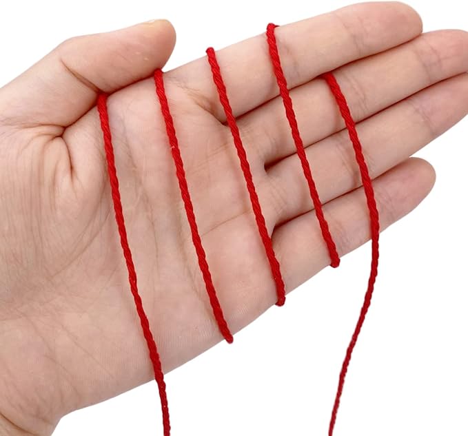 Twine String,500 Feet Cotton Butchers Twine String Cooking Kitchen Twine for Crafts Roasting Gift Wrapping DIY Decoration Gardening Packing Materials,Red