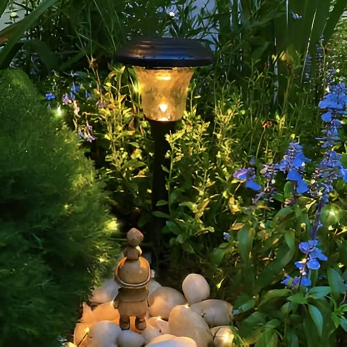 Magicnight Short Mini Garden Lights Solar Powered Waterproof Fairy Lights Outdoor Garden String, Green Wire, Warm White,5m 50LEDs,2 Pack