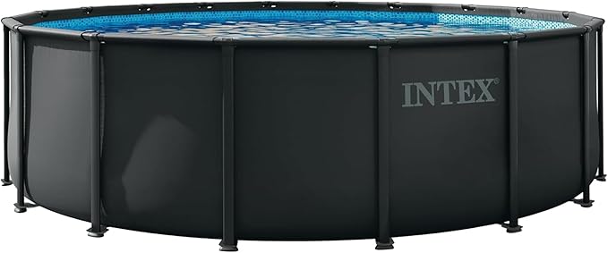 INTEX Ultra XTR Deluxe Round Above Ground Swimming Pool Set: 18ft x 52in - Includes Krystal Clear Cartridge Filter Pump - Easy to Assemble