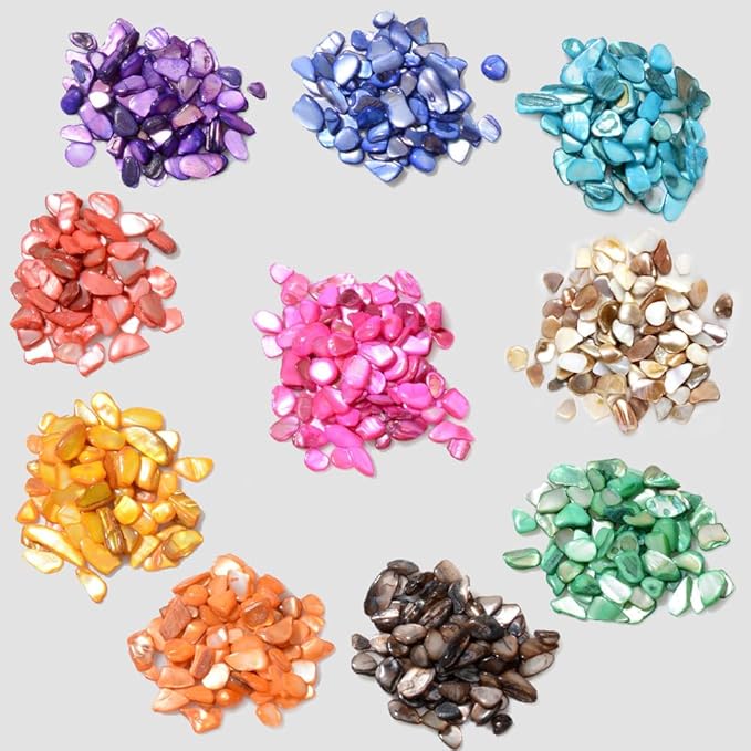 QICQDRAM Crushed Shells for Crafts About 1LB (405g/14.28oz) Small Natural Crushed Shells Bulk for Crafts DIY Beaching Wedding Decoration Vase Fillers(Purple)