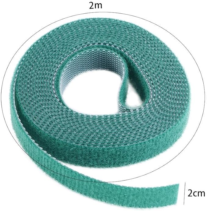 Kopida Green Plant Ties 3 Rolls Green Garden Twine Plant Ties Nylon Plant Bandage Garden Hook Loop Bamboo Cane Wrap Support DIY Home Garden Accessories