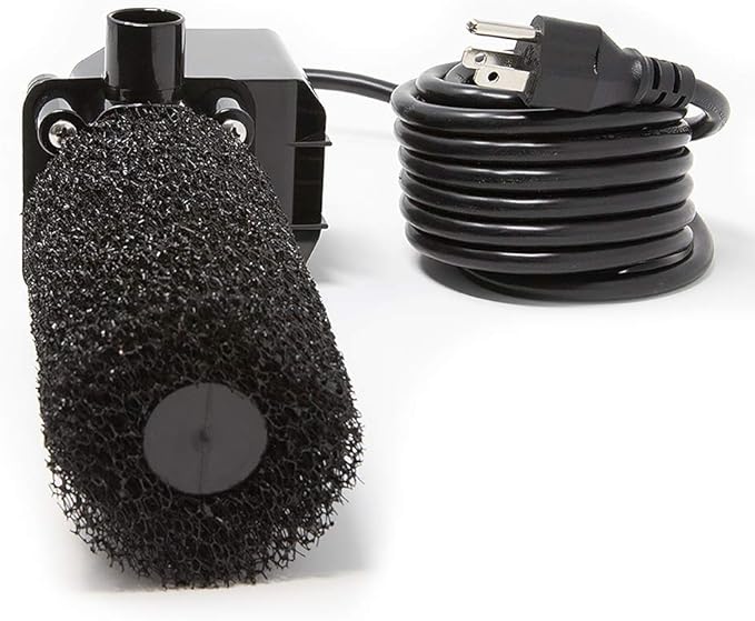 Beckett FR680 Pond Pump Set Submersible Water Pump, Pond Pumps for Outdoor Ponds, Maximum Flow of 680 Gallons Per Hour, Black