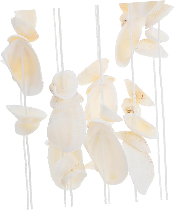 HANABASS Shell Wind Chime 20.86In Natural Hanging Ornament with Melodious Sound for Outdoor Patio Garden and Indoor Room Decor Relaxing Door Wind-Bell