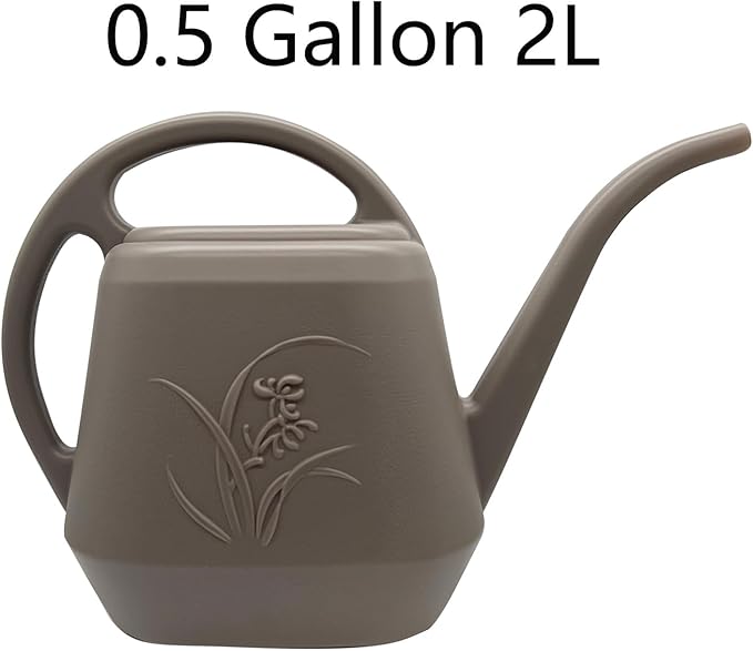 Finger Plant Watering Can - Coffee Color - 1/2 Gallon