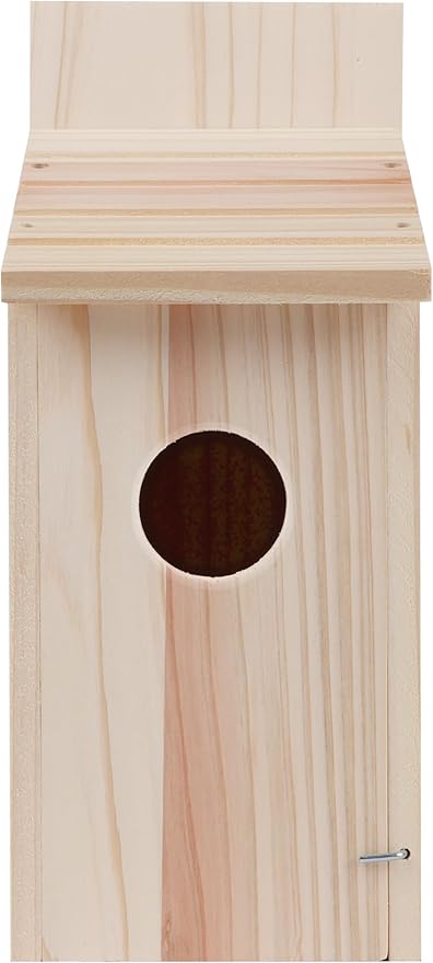 Bird Houses for Outside,Wooden Clearance Humming Bird Houses for Outdoor,Cedar Blue Bird Box House,Swallow Wren Cedar Finch House,DIY, 1Pack