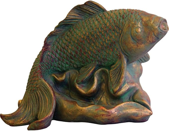 Danner Manufacturing, Inc. Pondmaster Spouting Fish Statue, 03770 Brown