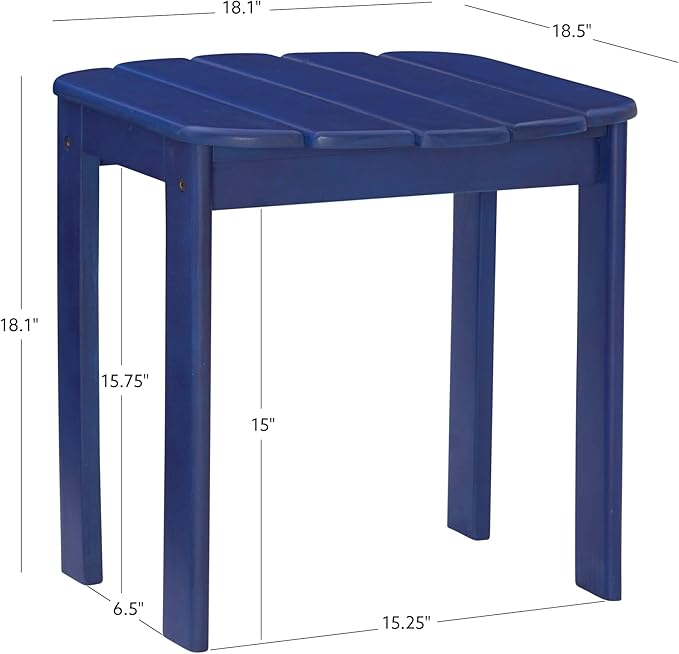 Jayde Blue Adirondack Outdoor End Table