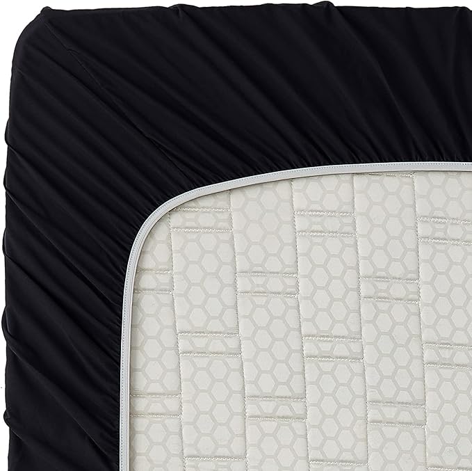 Clara Clark 1800 Premier Series 4pc Bed Sheet Set - King, Black