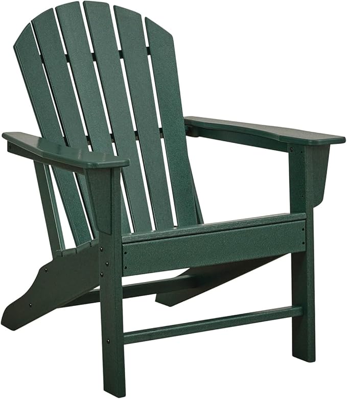 Signature Design by Ashley Karson City Contemporary Adirondack Chair with Arm Rest, Green