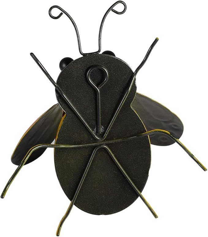 Vindar Metal Wall Art Bee Sculpture Garden Wall Art Decor Set of 3 Bee Outdoor and Indoor Decorative Art Wall Sculptures