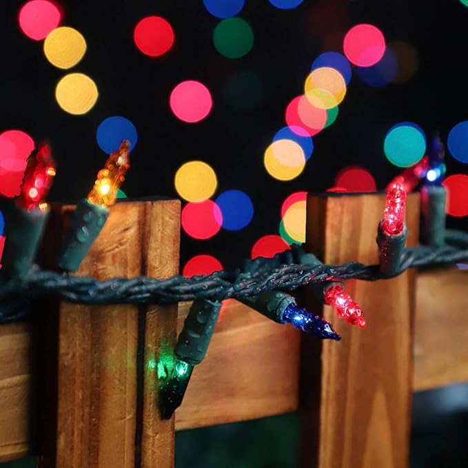 LAMPHOME Easter Decorations Mini String Lights, 300Lights 63.8ft(2pk of 150L) Easter Mini Lights, Multicolor Christmas Lights Decoration for Indoor Garland Party Christmas Tree
