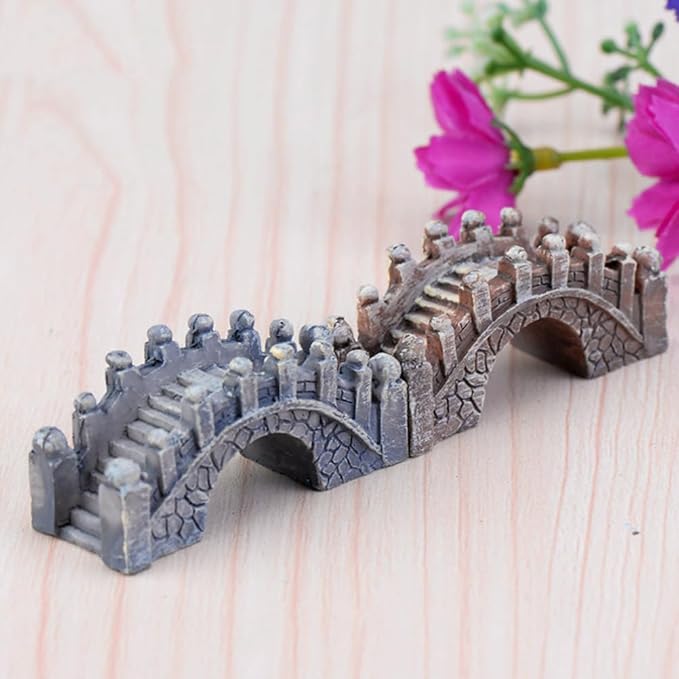 STOBOK 20 Pcs Miniature Fairy Garden Arch Bridge Figurines Figurines Micro Landscape Garden Bridge Terrarium Kit Micro Landscape Ornaments for DIY Kit