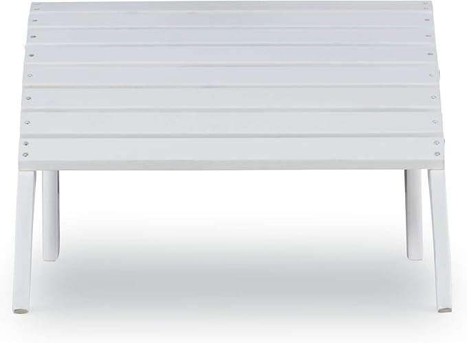 Linon Adirondack, White Ottoman,