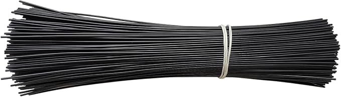 400Pcs Black,6" Plastic Twist Ties, Garden Plant Twist Tie Cable Tie, Plastic Cable Ties for Bread Candy Bags, Gift Bags (Black,6")