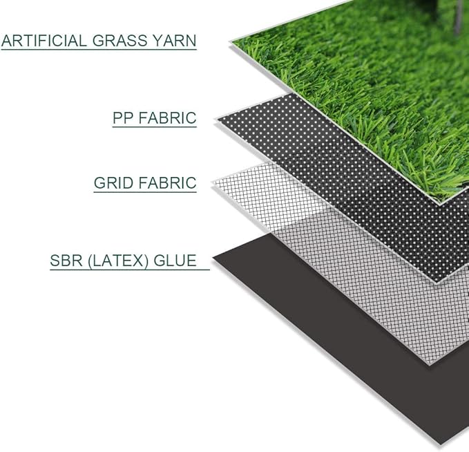 Artificial Grass Turf Lawn-13 x 49 Feet, 0.7" Indoor Outdoor Garden Lawn Landscape Synthetic Grass Mat Fake Grass Rug