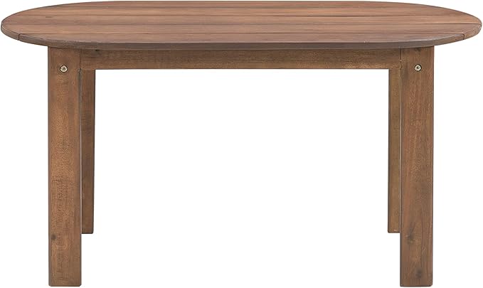 Linon Coffee Table, 18.11D x 35.24W x 18.11H in, Acorn