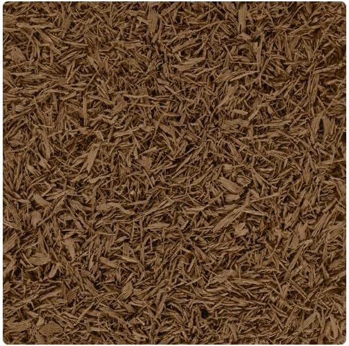6 Large Bags of Premium Wood Much (1.5 Cubic Ft Each - 9 Cubic Ft Total) Organic Premium Mulch for All Your Landscaping Projects - Choose Your Color - Black - RED - Brown (Brown)