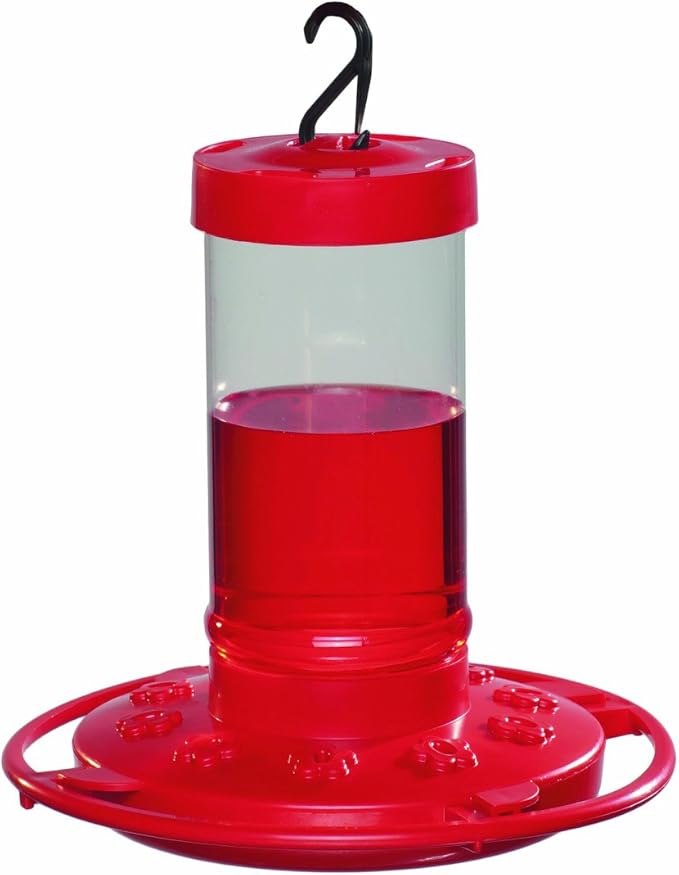 First Nature 993051-546 16 oz. Hummingbird Feeder, Red