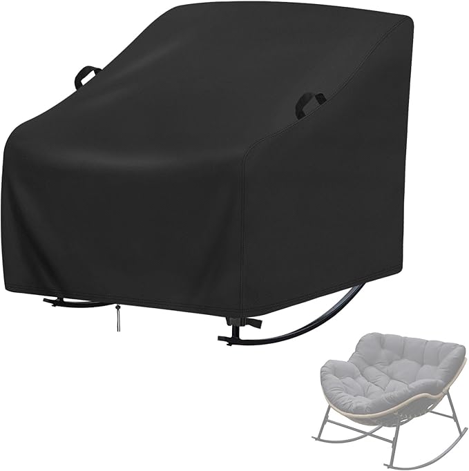 Cover for Rocking Chair,Covers compatible with Porch Rocking Chairs,Patio Rocker Cover for Porch,Patio,Balcony(Custom Size,1-Pc)