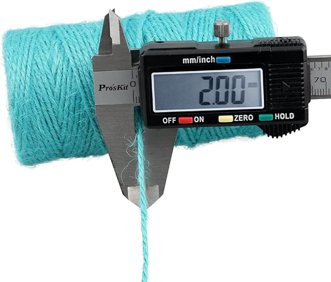 KINGLAKE Natural Jute Twine - 328 Feet, Durable Packing String, Mint