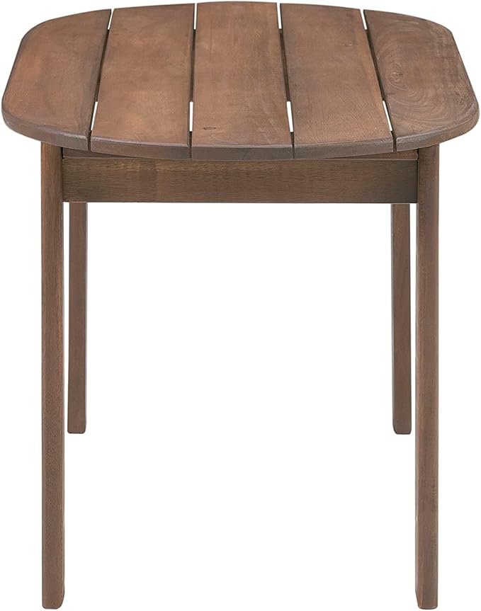 Linon Coffee Table, 18.11D x 35.24W x 18.11H in, Acorn